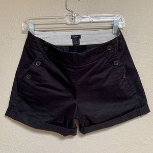 JCrew black shorts with side buttons 4